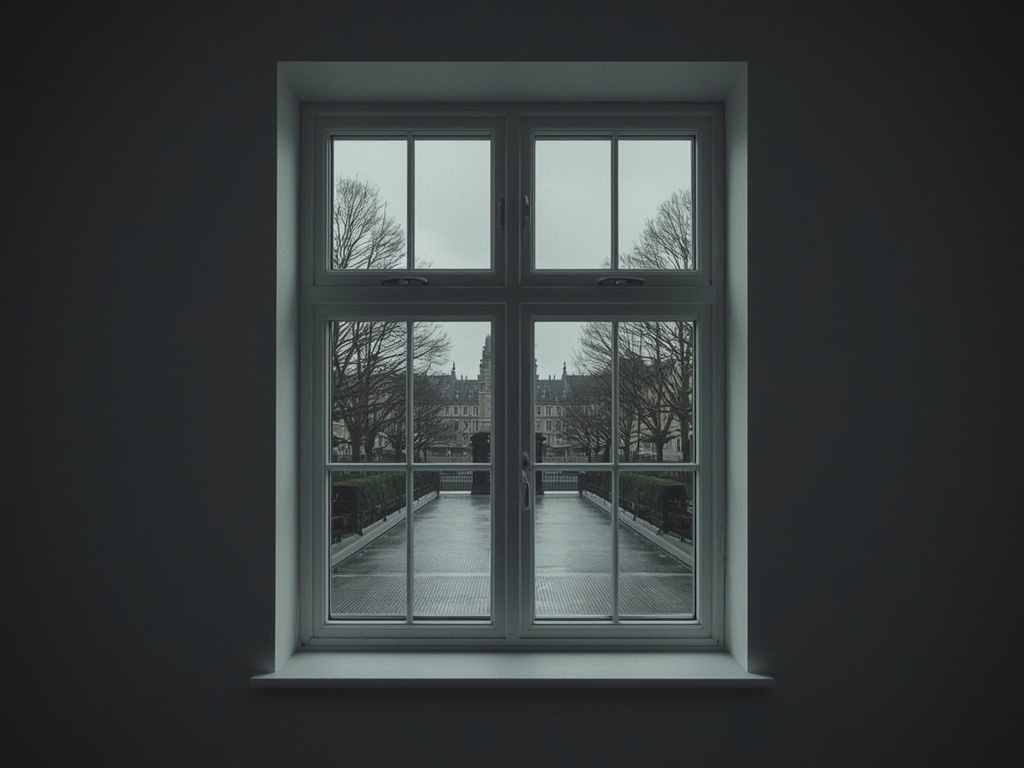 Interieur moderne woning Kampen met uitzicht door kozijnen richting IJssel