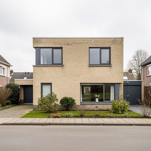 Vrijstaande woning in Zwolle Aa-landen met antracietgrijze kunststof kozijnen