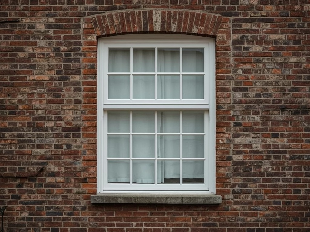 Detailopname antraciet kunststof kozijn in bakstenen nieuwbouwwoning Dalfsen