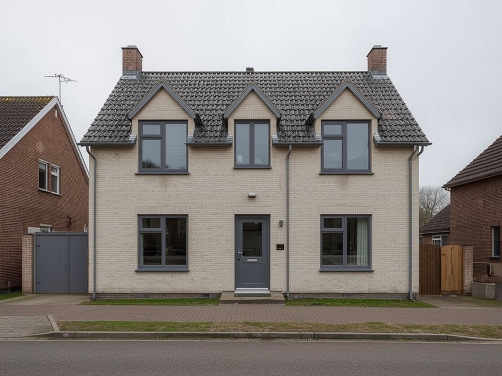 Vrijstaande woning Deventer Colmschate met antraciet grijze kunststof kozijnen