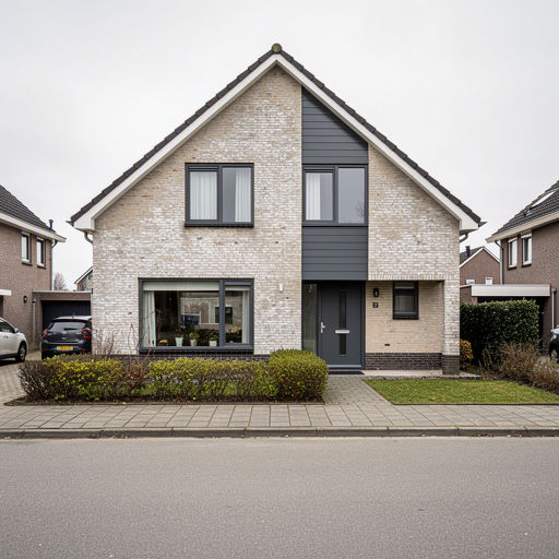 Vrijstaande jaren 30-woning in Hardenberg met antracietkleurige kunststof kozijnen