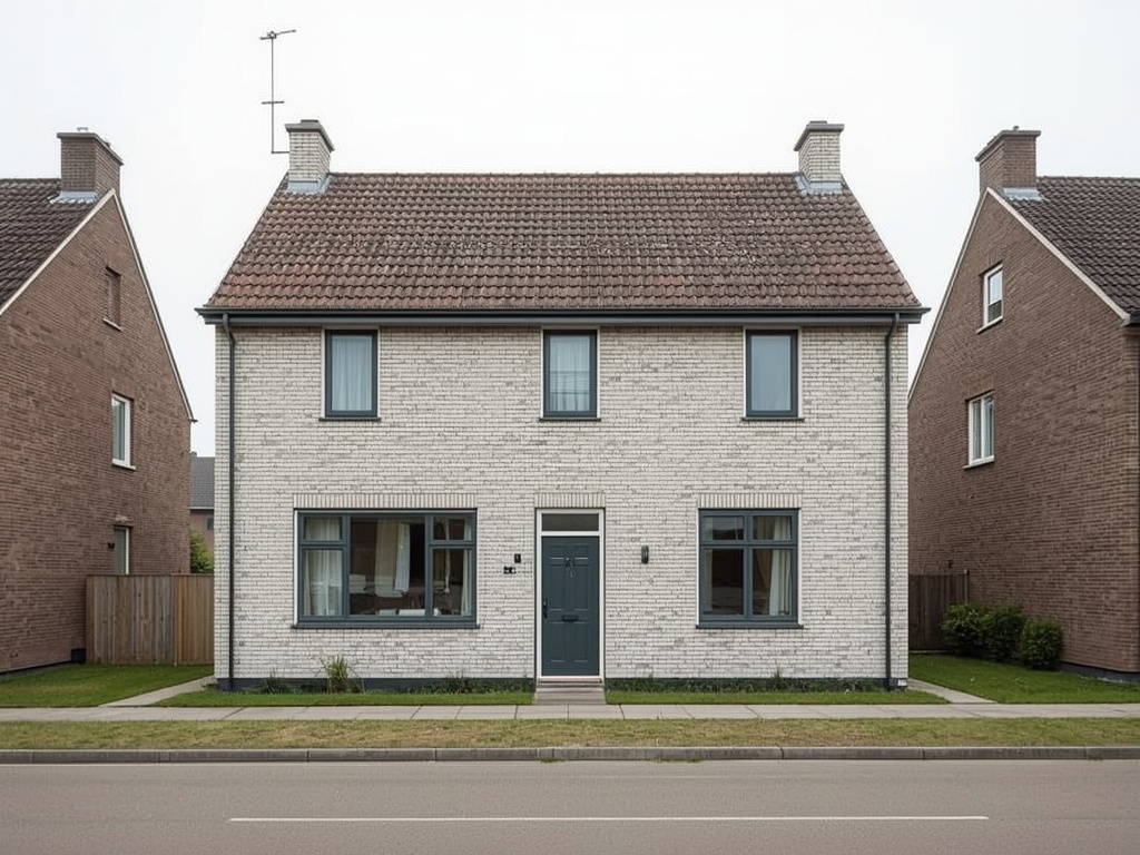 Moderne woning in Hattem met antraciet grijze kunststof kozijnen en een strakke uitstraling