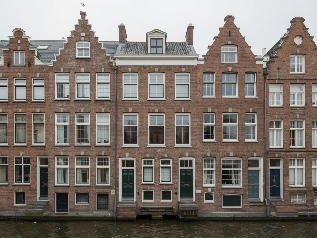 19e-eeuws stadspand Zwolle binnenstad met nieuwe witte kunststof kozijnen
